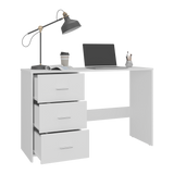 Escritorio Eco Blanco 120.8x76.2cm con Tres Cajones y con Archivador - ESCRITORIOS | Bylmo