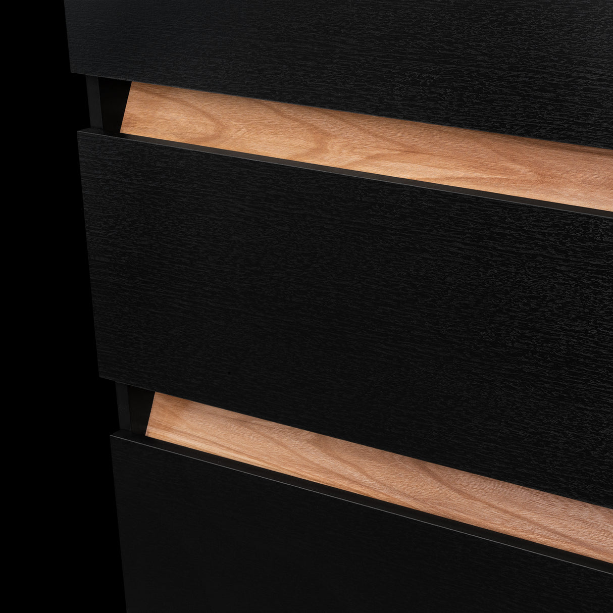 Closet Berino Wengue Y Fresno Europeo 200x200cm con Dos Cajones y con Seis Puertas - CLOSETS | Bylmo