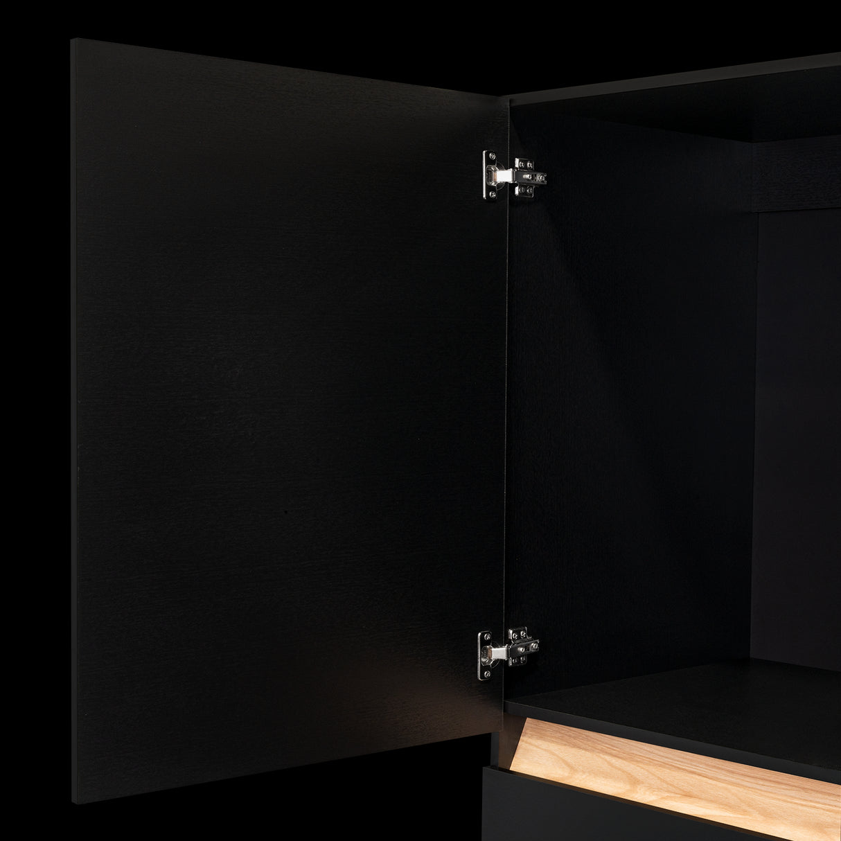 Closet Berino Wengue Y Fresno Europeo 200x200cm con Dos Cajones y con Seis Puertas - CLOSETS | Bylmo