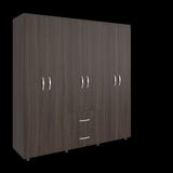 Closet Bariloche Milan Y Blanco 170.3x180cm con Dos Cajones y con Seis Puertas - CLOSETS | Bylmo