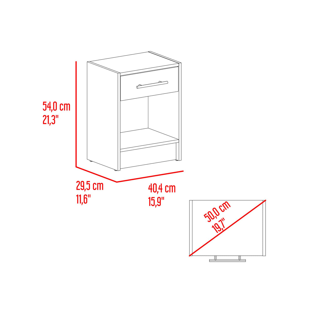 Combo Closet Francis Fresno Europeo Y Blanco 79.4x170.2cm con Cuatro Cajones y con Dos Puertas - CLOSETS | Bylmo