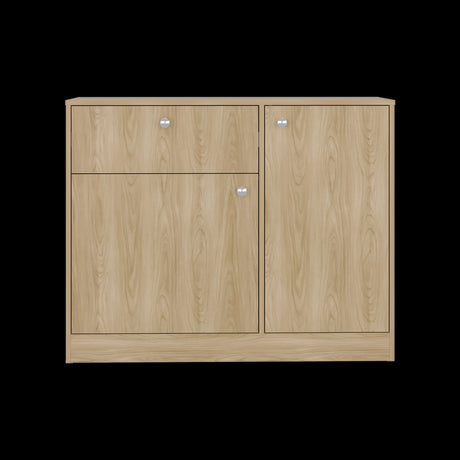 Cómoda Praga Fresno 100x80cm de Dos Hileras con Un Cajón - CAJONERAS Y COMODAS | Bylmo