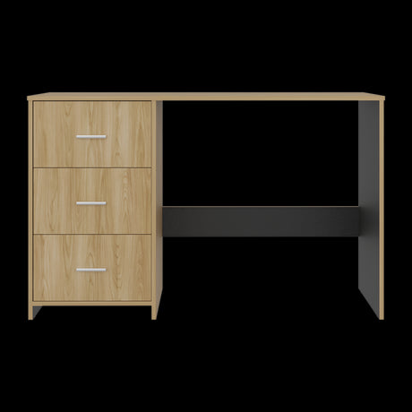 Escritorio Eco Wengue 120.8x76.2cm con Tres Cajones y con Archivador - ESCRITORIOS | Bylmo
