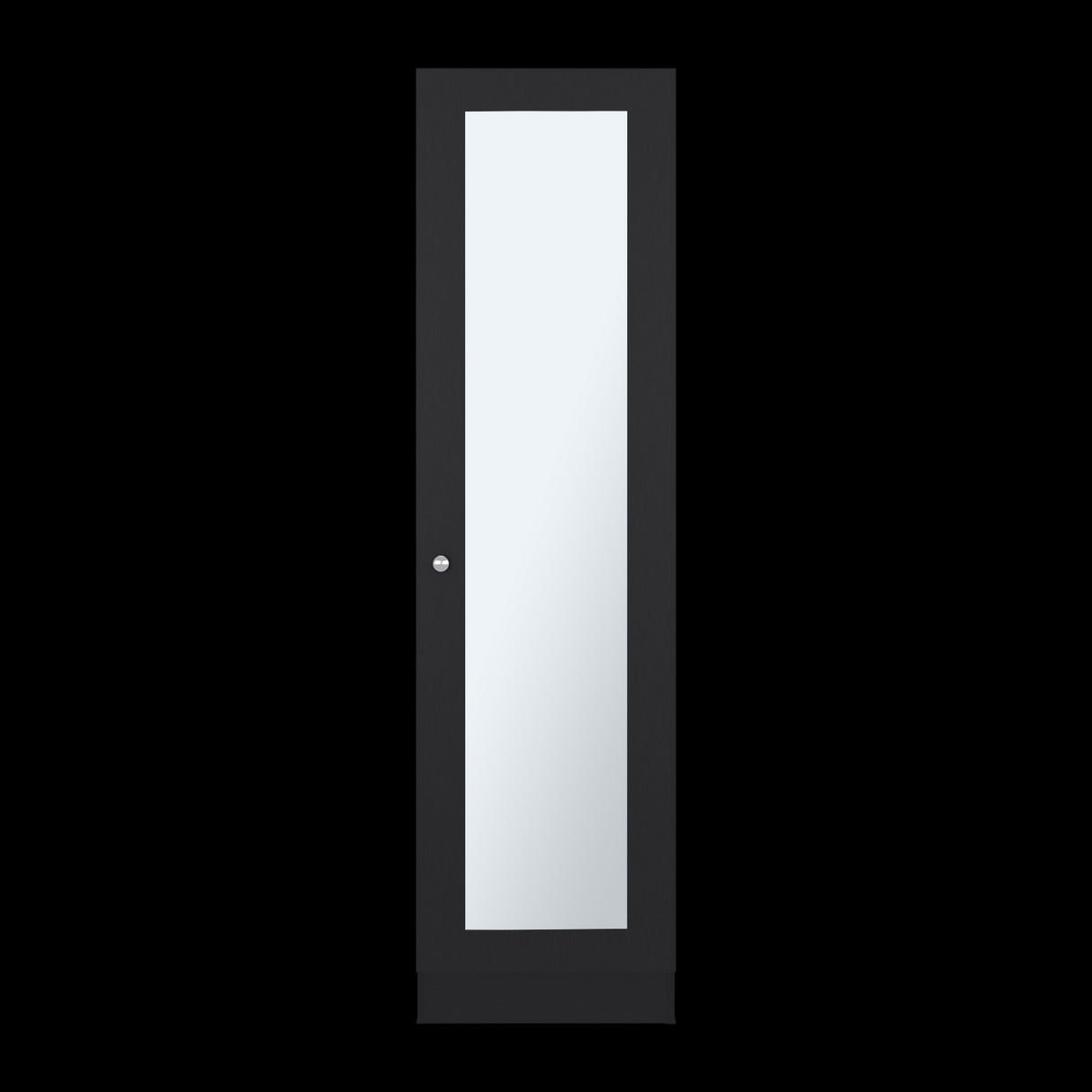 Closet Praga Wengue 49.1x180.8cm con Una Puerta y con Espejo - CLOSETS | Bylmo