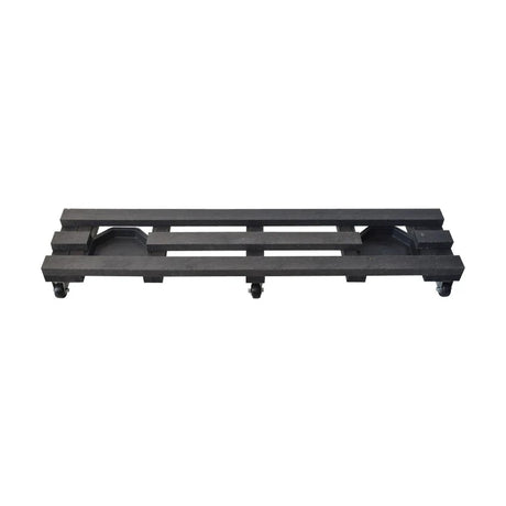 Base para Materas Exterior Tulipán Negro 27x10cm Rectangular con Rodachines Apto Para Intemperie - BASES PARA MATERAS DE EXTERIOR | Bylmo