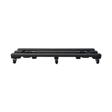 Base para Materas Exterior Tulipán Negro 27x10cm Rectangular con Rodachines Apto Para Intemperie - BASES PARA MATERAS DE EXTERIOR | Bylmo