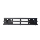 Base para Materas Exterior Tulipán Negro 27x10cm Rectangular con Rodachines Apto Para Intemperie - BASES PARA MATERAS DE EXTERIOR | Bylmo