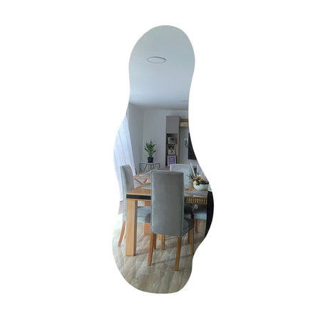 Espejo de Pared Genova Natural 70x150cm Asimetrico Sin Marco y con Iluminación - ESPEJOS DE PARED | Bylmo
