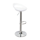Set por 2 Sillas Turi Blanco 40x76cm sin Espaldar y con Reposapies - SILLAS Y BUTACOS | Bylmo