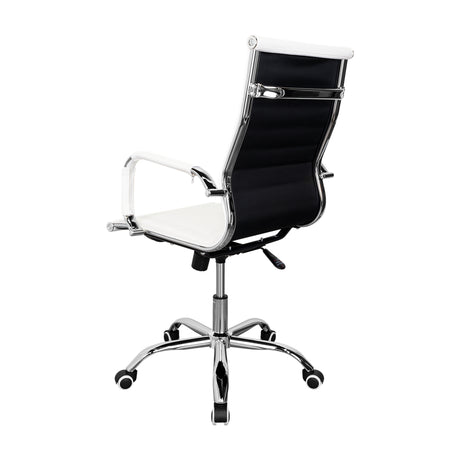 Silla de Oficina BM 530 Blanco 55x96cm con Apoyabrazos - SILLAS DE OFICINA | Bylmo