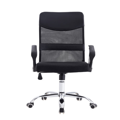 Silla de Oficina X50 Negro 65x107cm con Apoyabrazos - SILLAS DE OFICINA | Bylmo