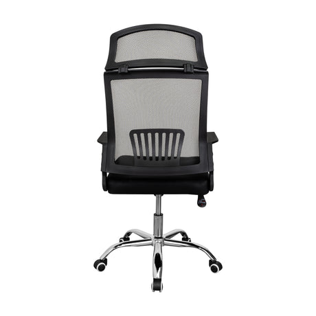 Silla de Oficina X57 Negro 57.5x111cm con Apoyabrazos con Soporte Lumbar y con Apoya Cabezas - SILLAS DE OFICINA | Bylmo