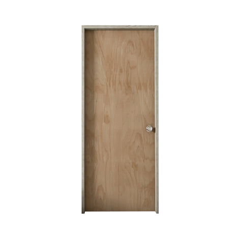 Puerta Okume Madera 70x200cm Virgen sin Marco y sin Chapa - PUERTAS | Bylmo