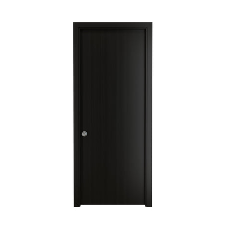 Puerta Wengue 90x200cm Foil sin Marco y sin Chapa - PUERTAS | Bylmo