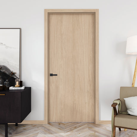 Puerta Nacar 70x225cm Melaminado sin Marco y sin Chapa - PUERTAS | Bylmo