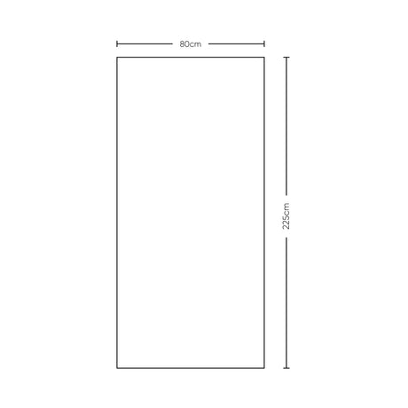 Puerta Nacar 80x225cm Melaminado sin Marco y sin Chapa - PUERTAS | Bylmo