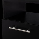 Mesa de Noche Jena Wengue 40x70cm con Un Cajón y con Tres Compartimientos - MESAS DE NOCHE | Bylmo