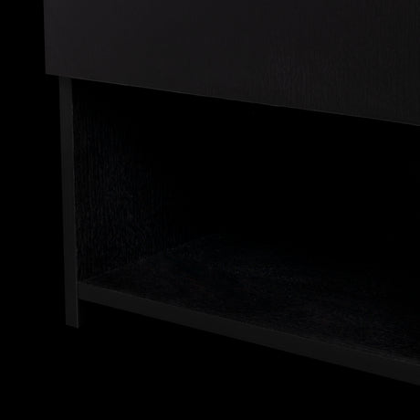 Mesa de Noche Jena Wengue 40x70cm con Un Cajón y con Tres Compartimientos - MESAS DE NOCHE | Bylmo