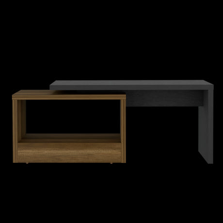 Mesa de Centro Kaia Wengue 100.2x40cm Rectangular con Compartimiento - MESAS DE CENTRO | Bylmo