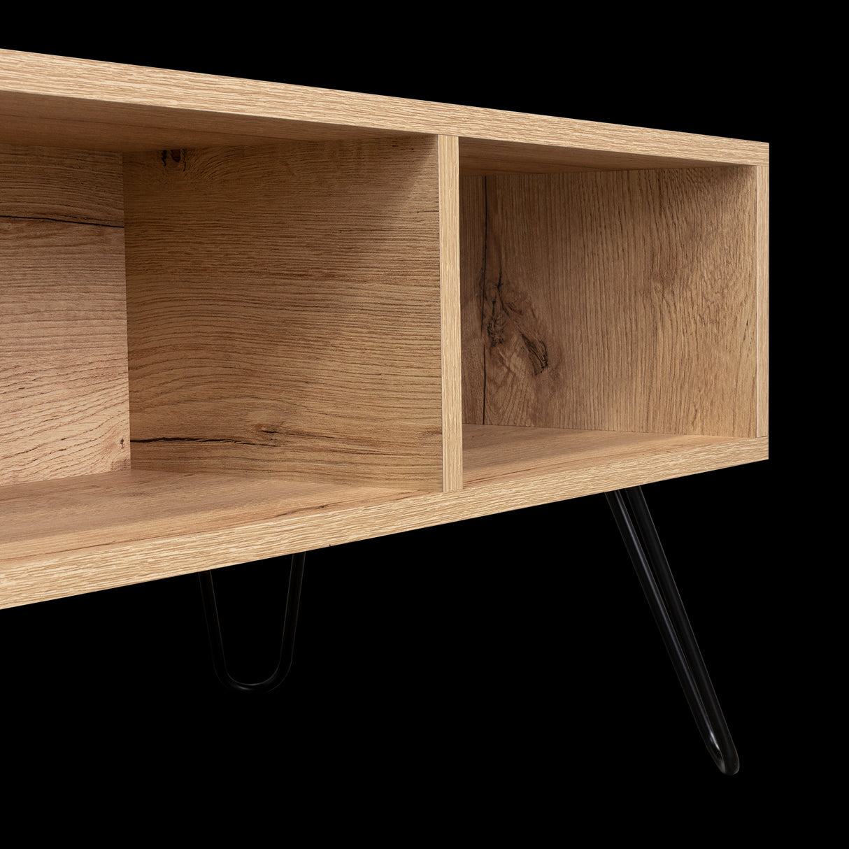 Mesa de Centro Vassel Duna 101x40cm Rectangular con Compartimiento y con Patas - MESAS DE CENTRO | Bylmo