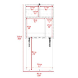 Escritorio Plegable Klapar Ceniza 60x72.7cm Flotante sin Cajones - ESCRITORIOS | Bylmo