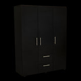 Closet Baru Wengue 135x180cm con Cuatro Puertas y con Dos Cajones - CLOSETS | Bylmo