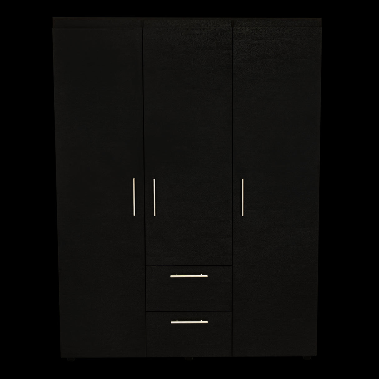 Closet Baru Wengue 135x180cm con Cuatro Puertas y con Dos Cajones - CLOSETS | Bylmo