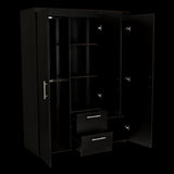 Closet Baru Wengue 135x180cm con Cuatro Puertas y con Dos Cajones - CLOSETS | Bylmo