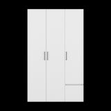 Closet Kenvil Blanco 120x200cm con Tres Puertas y con Un Cajón - CLOSETS | Bylmo