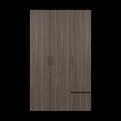 Closet Kenvil Milan y Wengue 120x200cm con Tres Puertas y con Un Cajón - CLOSETS | Bylmo