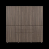 Closet Siruela Milan y Wengue 200x200cm con Ocho Puertas y con Cuatro Cajones - CLOSETS | Bylmo