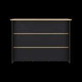Barra de Cocina Fendi Wengue y Fresno Europeo 120x90cm con Dos Compartimientos - BARRAS Y MUEBLES AUXILIARES | Bylmo