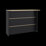 Barra de Cocina Fendi Wengue y Fresno Europeo 120x90cm con Dos Compartimientos - BARRAS Y MUEBLES AUXILIARES | Bylmo