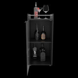 Mini Bar Theba Wengue 38.1x81.3cm con Dos Compartimientos y con Patas - BARES | Bylmo
