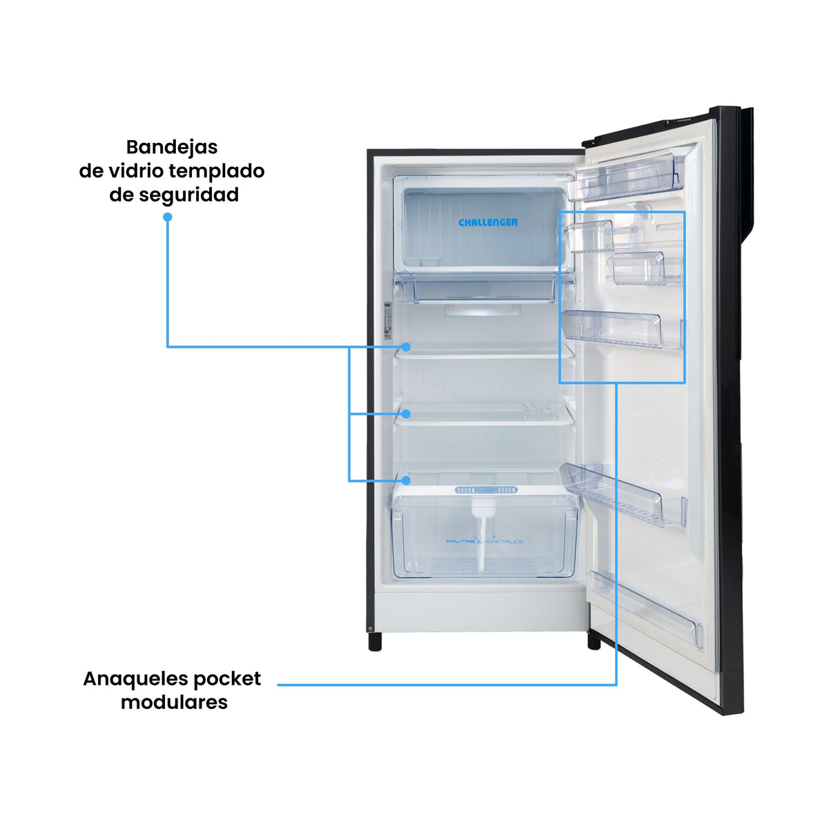 Combo Lavadora Semiautomática y Nevera Challenger 239L