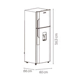 Nevera Challenger Lumina Gris Oscuro 60x163cm No Frost De 266 Litros con Dispensador de Agua - NEVERAS | Bylmo