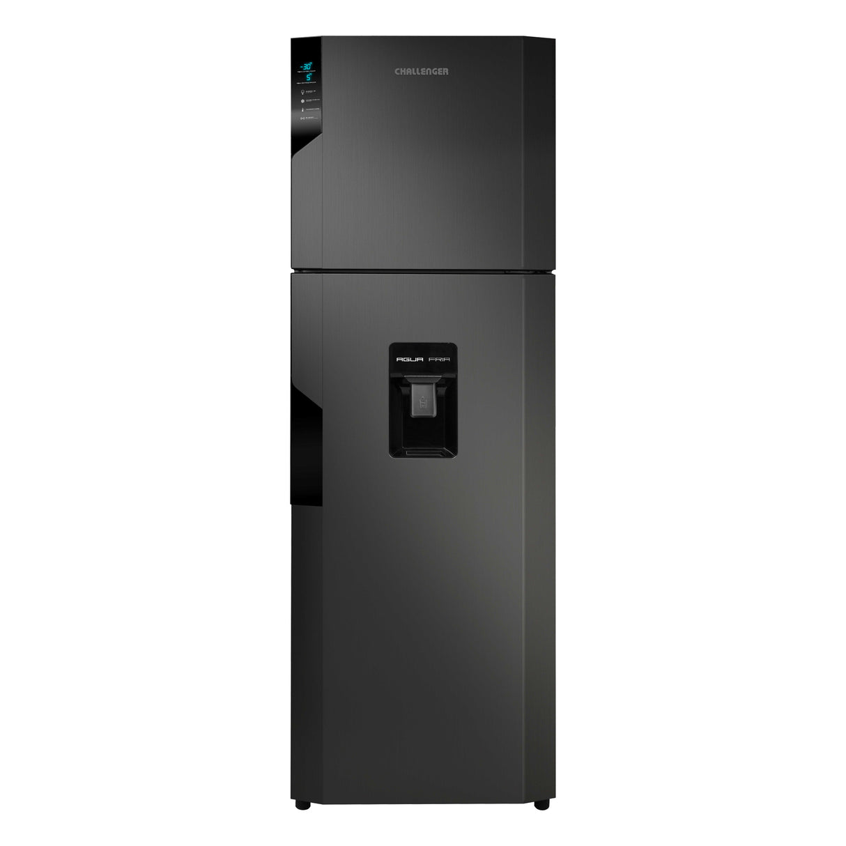 Nevera Challenger Lumina Gris Oscuro 60x179cm No Frost De 317 Litros con Dispensador de Agua - NEVERAS | Bylmo