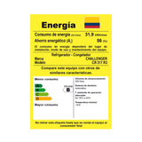 Nevera Challenger Lumina Gris Oscuro 60x179cm No Frost De 317 Litros con Dispensador de Agua