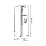 Nevera Challenger Lumina Gris Oscuro 60x179cm No Frost De 317 Litros con Dispensador de Agua - NEVERAS | Bylmo