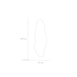 Espejo de Pared Praga Gris 50x1.9cm Asimetrico - ESPEJOS DE BANHO | Bylmo