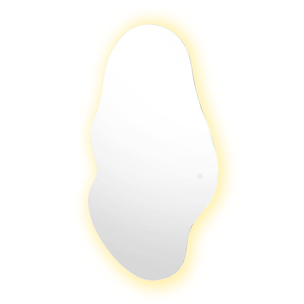 Espejo Led Praga Gris 50x1.9cm Asimetrico - ESPEJOS DE BANHO | Bylmo