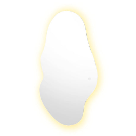 Espejo Led Praga Gris 50x1.9cm Asimetrico - ESPEJOS DE BANHO | Bylmo