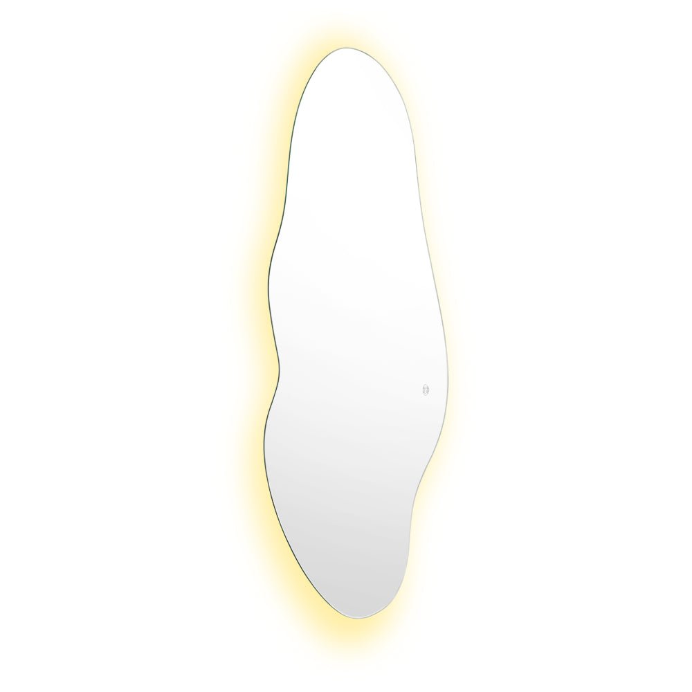 Espejo Led Praga Gris 50x1.9cm Asimetrico - ESPEJOS DE BANHO | Bylmo