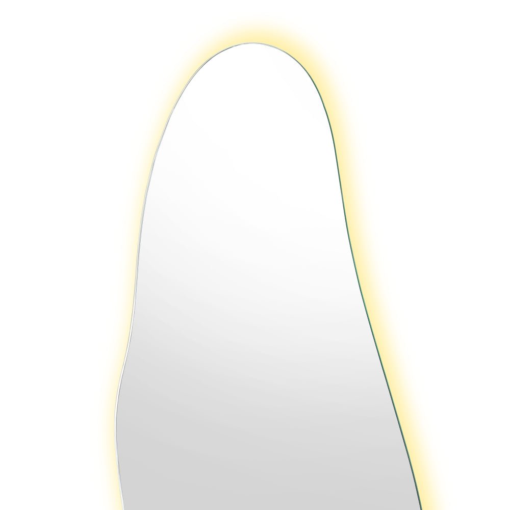 Espejo Led Praga Gris 50x1.9cm Asimetrico - ESPEJOS DE BANHO | Bylmo