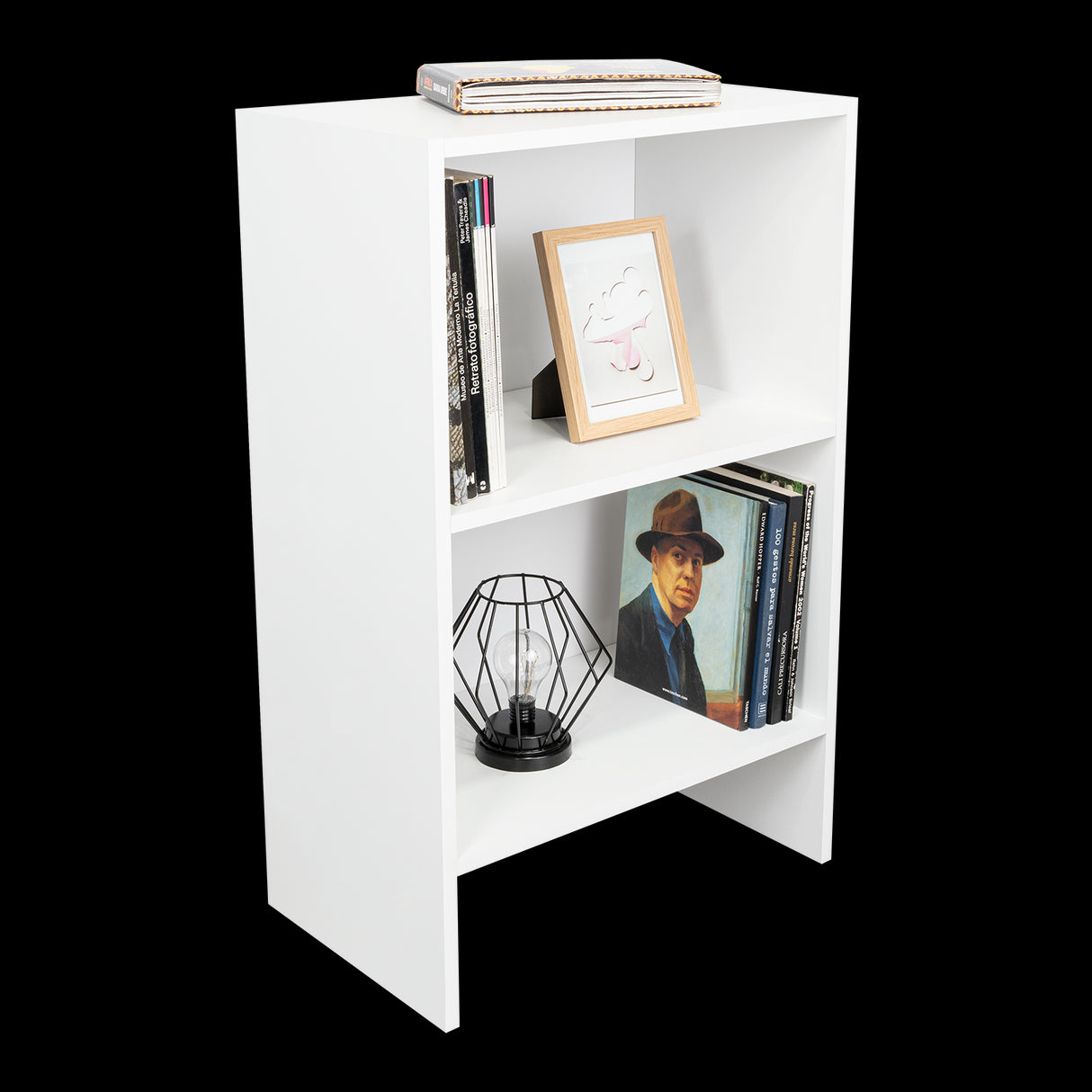 Biblioteca Eloy Blanco 50x80cm Rectangular con Dos Compartimientos - BIBLIOTECAS Y ESTANTERIAS | Bylmo