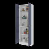 Alacena Blanco y Azul 60x180.6cm con Dos Puertas - ALACENAS Y MUEBLES MICROONDAS | Bylmo