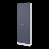 Alacena Blanco y Azul 60x180.6cm con Dos Puertas - ALACENAS Y MUEBLES MICROONDAS | Bylmo
