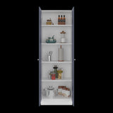 Alacena Blanco y Azul 60x180.6cm con Dos Puertas - ALACENAS Y MUEBLES MICROONDAS | Bylmo
