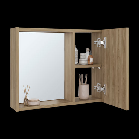 Gabinete de Baño Alessi Fresno 50.5x40.3cm con Espejo y con Un Entrepaño - GABINETES DE BANHO | Bylmo