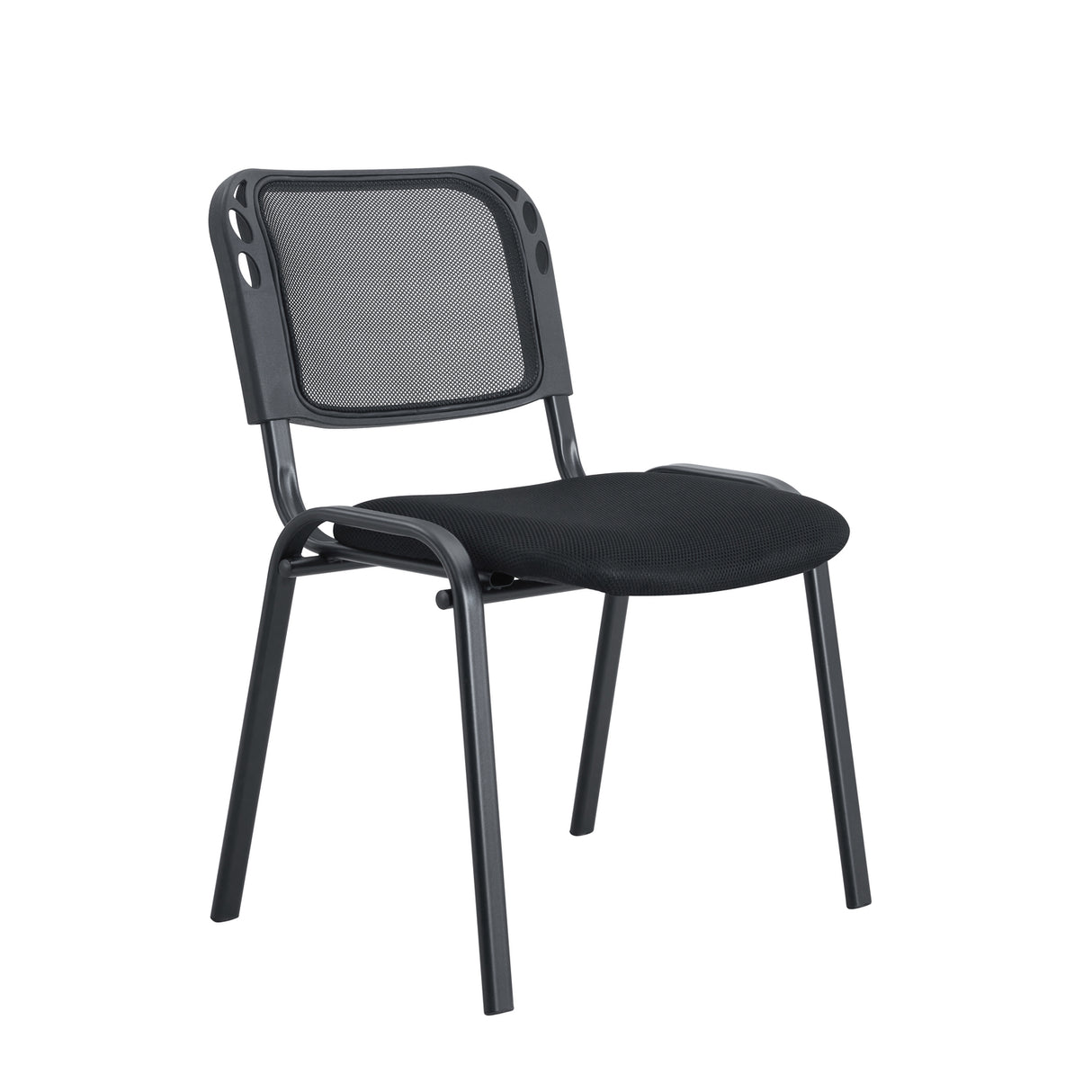 Silla Interlocutora BM 1121 Negro 54x77cm con Espaldar y con Asiento Rectangular - SILLAS Y BUTACOS | Bylmo